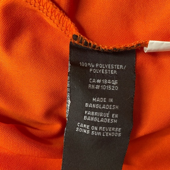 Stormtech Performance 2XL Orange REESE Chocolate Embroidered Polo Golf Shirt - Picture 5 of 9